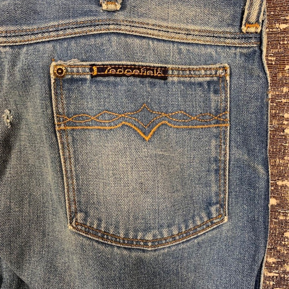 Sedgefield Vintage Straight Leg Denim Jeans Distressed Made in USA Men's 40x30